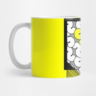 Abstract pattern with S letters in rows Mug